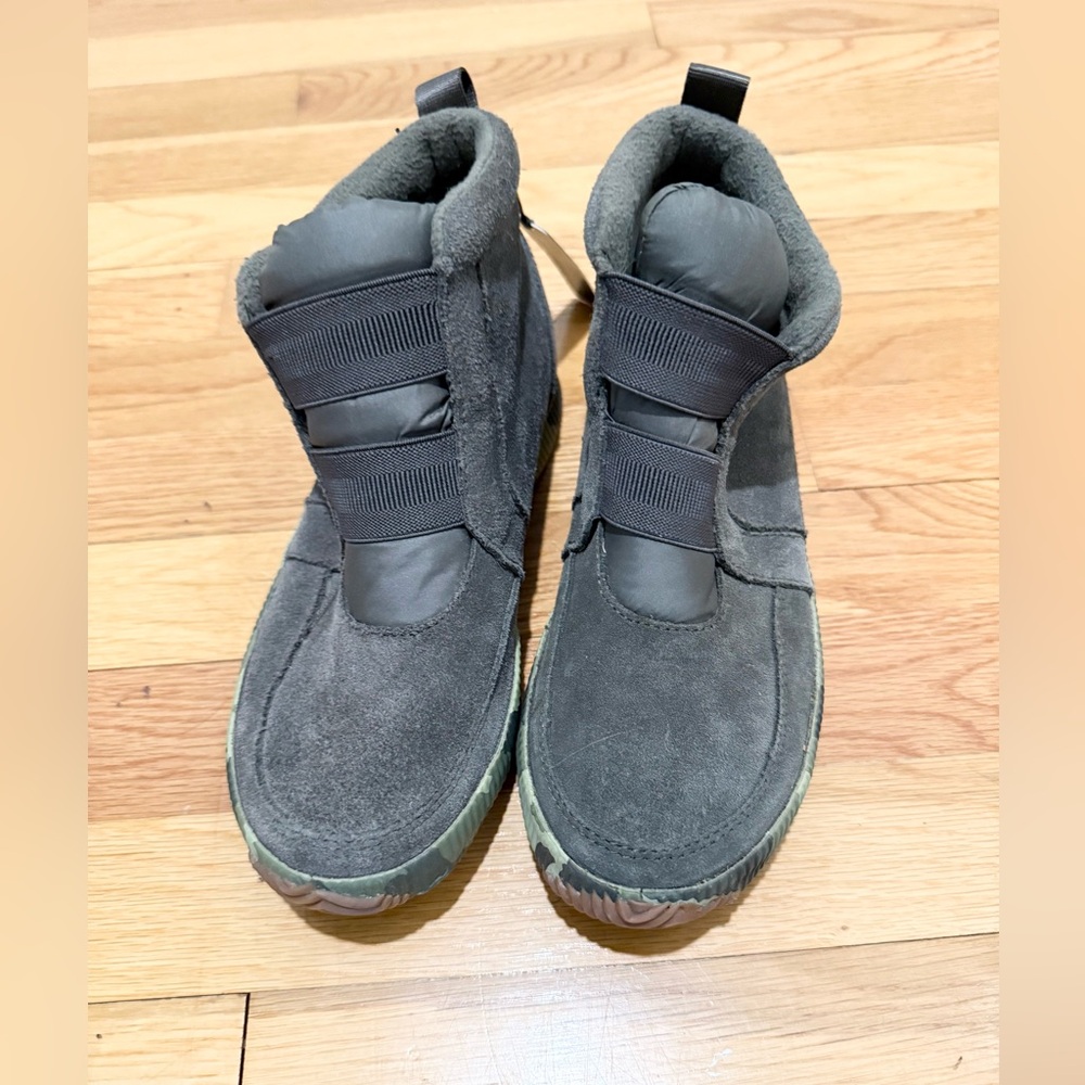 Sorel Out N About Plus Mid Alpine Tundra Green Camo Booties - Picture 7 of 13